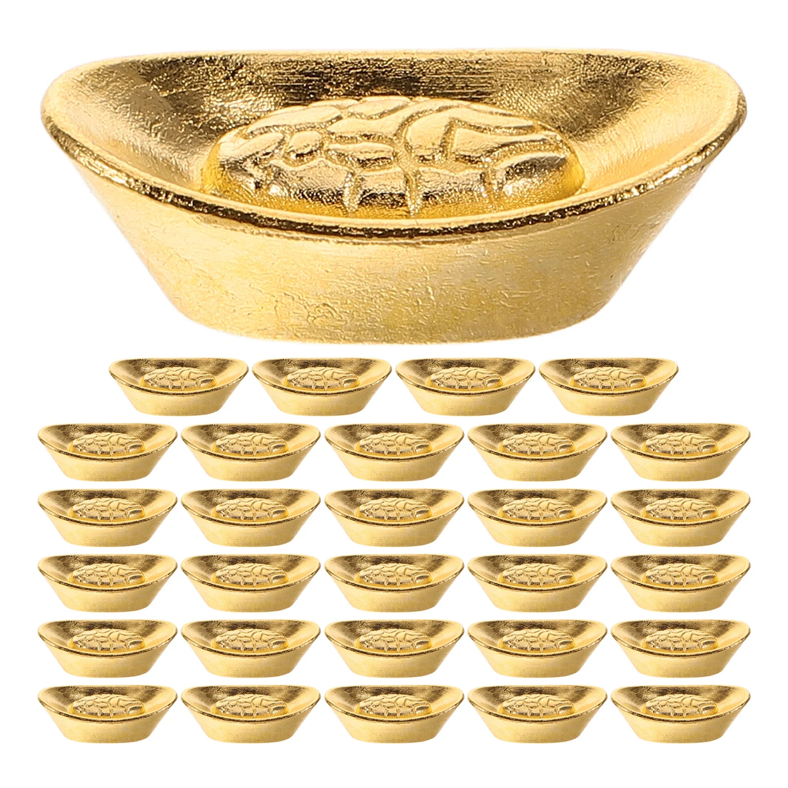 30pcs Mini Golden Yuanbao Chinese Style Feng Shui Wealth Desktop Ornament Home Party Decoration Photography Prop Metal Ingot
30pcs Mini Golden Yuanbao Chinese Style Feng Shui Wealth Desktop Ornament Home Party Decoration Photography Prop Metal Ingot
