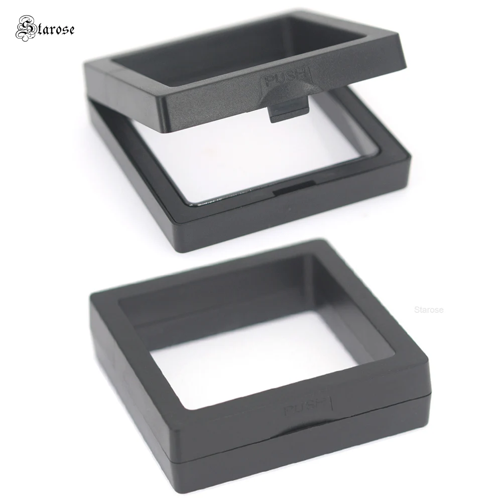 Starose 7x7x2cm Simple Black Gift Boxes Packaging Transparent Elastic Film Hard Plastic Boxes for Jewelry Display Birthday Acc.
Starose 7x7x2cm Simple Black Gift Boxes Packaging Transparent Elastic Film Hard Plastic Boxes for Jewelry Display Birthday Acc.