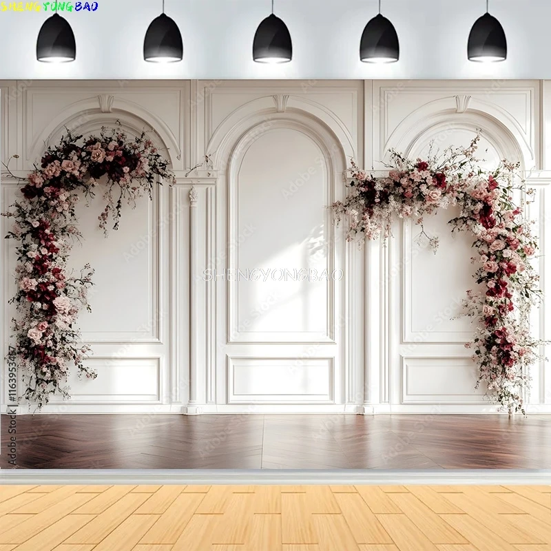 Wedding With Grand White Floral Archway Photography Backdrops Church Luxurious White Room Window Photo Background HL-07
Wedding With Grand White Floral Archway Photography Backdrops Church Luxurious White Room Window Photo Background HL-07