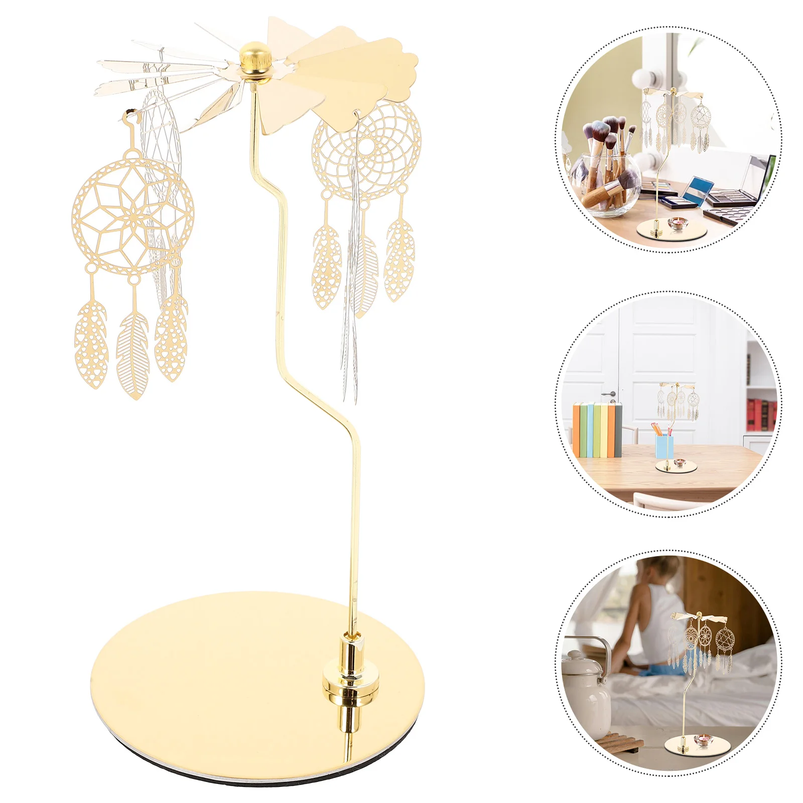Aromatherapy Carousel Holders Stainless Steel Rotating Candlestick Decorative LED Containers Lovely Adornment
Aromatherapy Carousel Holders Stainless Steel Rotating Candlestick Decorative LED Containers Lovely Adornment