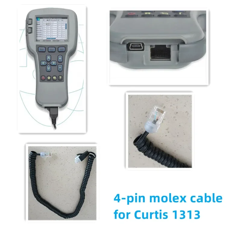 4Pin Molex Cable For Curtis 1313 1313K-4331 1313-4401 OEM Level Handheld Programmer Handset
4Pin Molex Cable For Curtis 1313 1313K-4331 1313-4401 OEM Level Handheld Programmer Handset