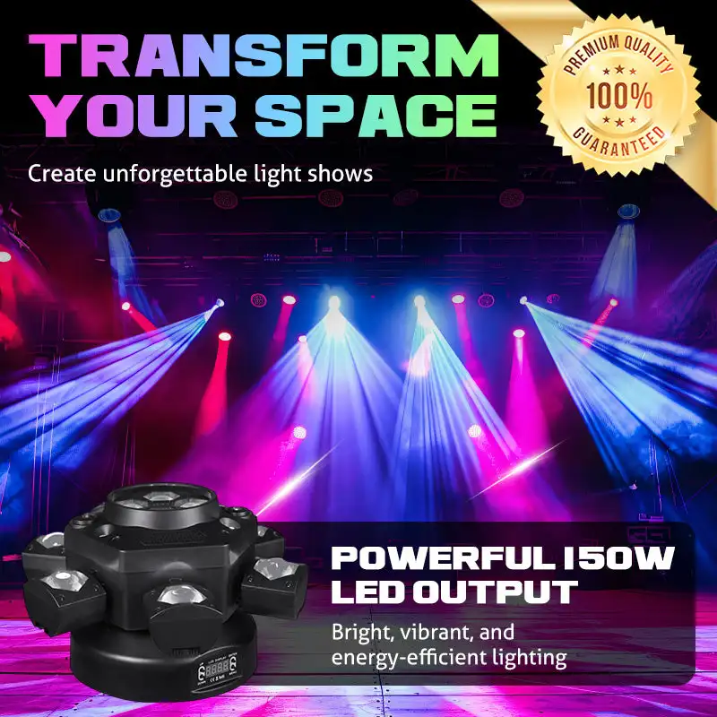 Disco Party Lights Multi-Beam LED Atmosphere Light 16 Colors,Remote Control DJ Indoor Laser Projector DMX Lighting Dynamic Dance
Disco Party Lights Multi-Beam LED Atmosphere Light 16 Colors,Remote Control DJ Indoor Laser Projector DMX Lighting Dynamic Dance