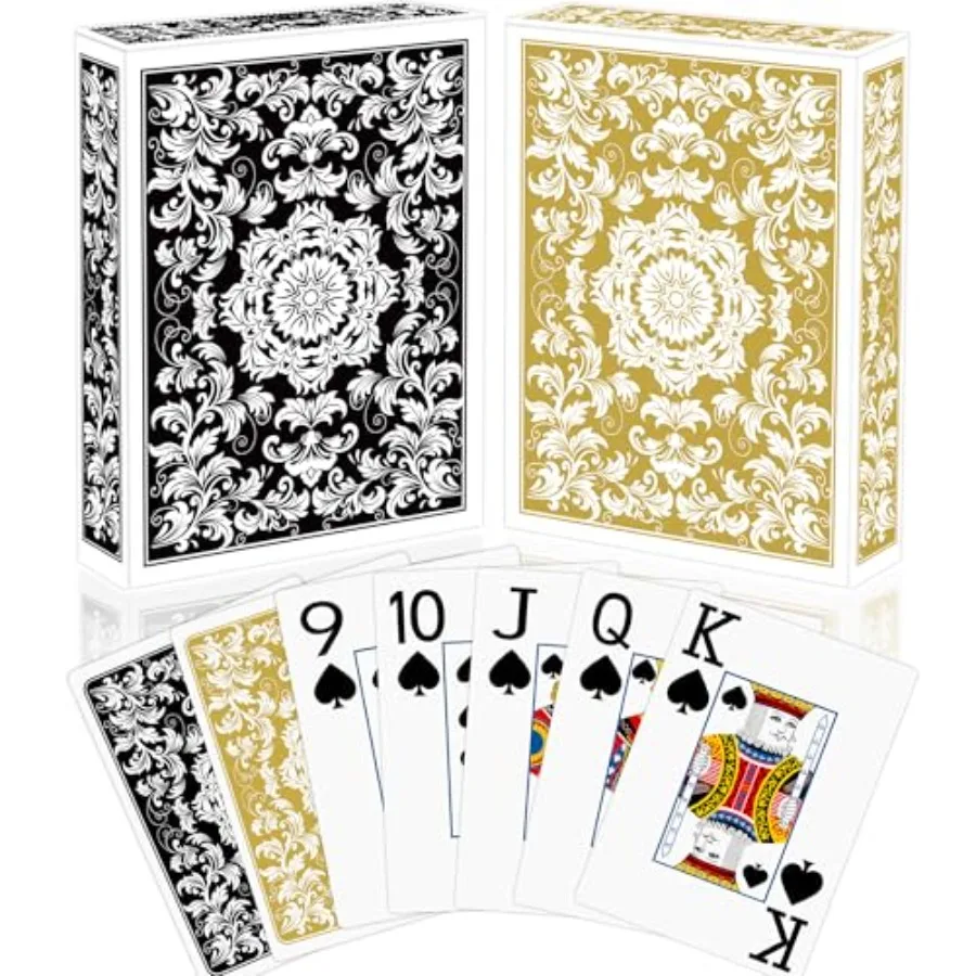 Family Game Night Party playing cards deck jumbo large print poker cards set for adults and seniors plastic-coated blue and red
Family Game Night Party playing cards deck jumbo large print poker cards set for adults and seniors plastic-coated blue and red