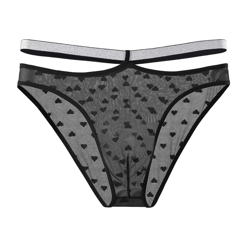 Sheer Mesh Briefs for Men Low-Rise Double Strap Transparent Underwear Sexy Mesh Panties Heart Pattern Comfot Erotic Underpants
Sheer Mesh Briefs for Men Low-Rise Double Strap Transparent Underwear Sexy Mesh Panties Heart Pattern Comfot Erotic Underpants