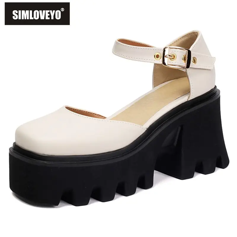 SIMLOVEYO 2025 Leisure Women Sandals Square Toe Thick Heels 8.5cm Platform 4.5cm Buckle Strap Large Size 41 42 43 Daily Shoes
SIMLOVEYO 2025 Leisure Women Sandals Square Toe Thick Heels 8.5cm Platform 4.5cm Buckle Strap Large Size 41 42 43 Daily Shoes