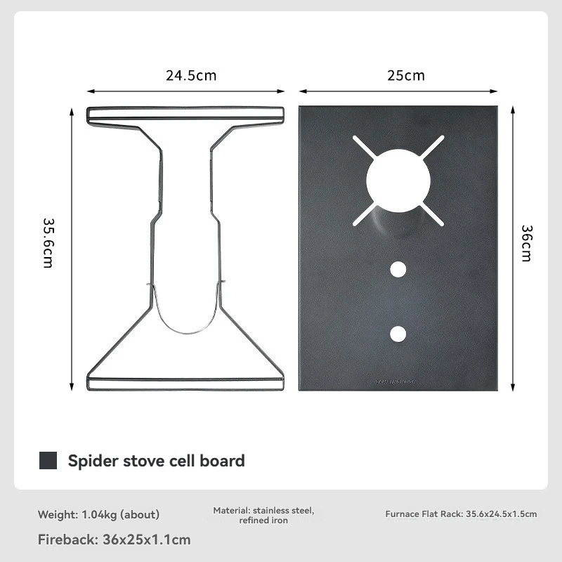 GT-25 Spider Furnace One Unit Plate Stainless Steel with Gas Tank Tray SOTO Spider Furnace IGT Table Plate
GT-25 Spider Furnace One Unit Plate Stainless Steel with Gas Tank Tray SOTO Spider Furnace IGT Table Plate