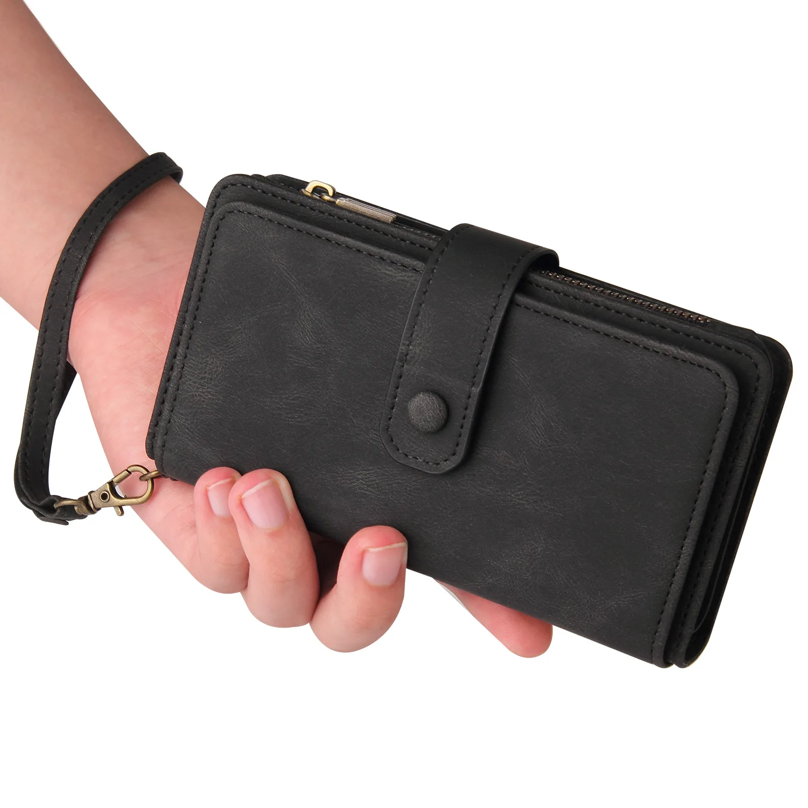 Handbag Zipper Wallet Case For Funda Honor 200 Lite Multi-15 Cards Leather Lanyard Flip Cover For Honor 200 Pro Wristlet Covers
Handbag Zipper Wallet Case For Funda Honor 200 Lite Multi-15 Cards Leather Lanyard Flip Cover For Honor 200 Pro Wristlet Covers