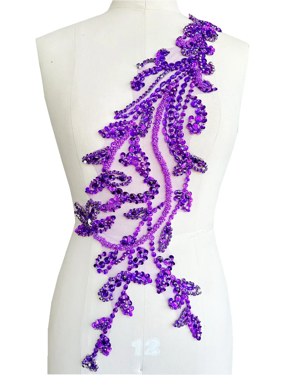 14 Colors Sewn Rhinestone Long Shoulder Appliqued Trim Heavy Crystal Bead Embellishment Evening Dress Decoration Accessories
14 Colors Sewn Rhinestone Long Shoulder Appliqued Trim Heavy Crystal Bead Embellishment Evening Dress Decoration Accessories
