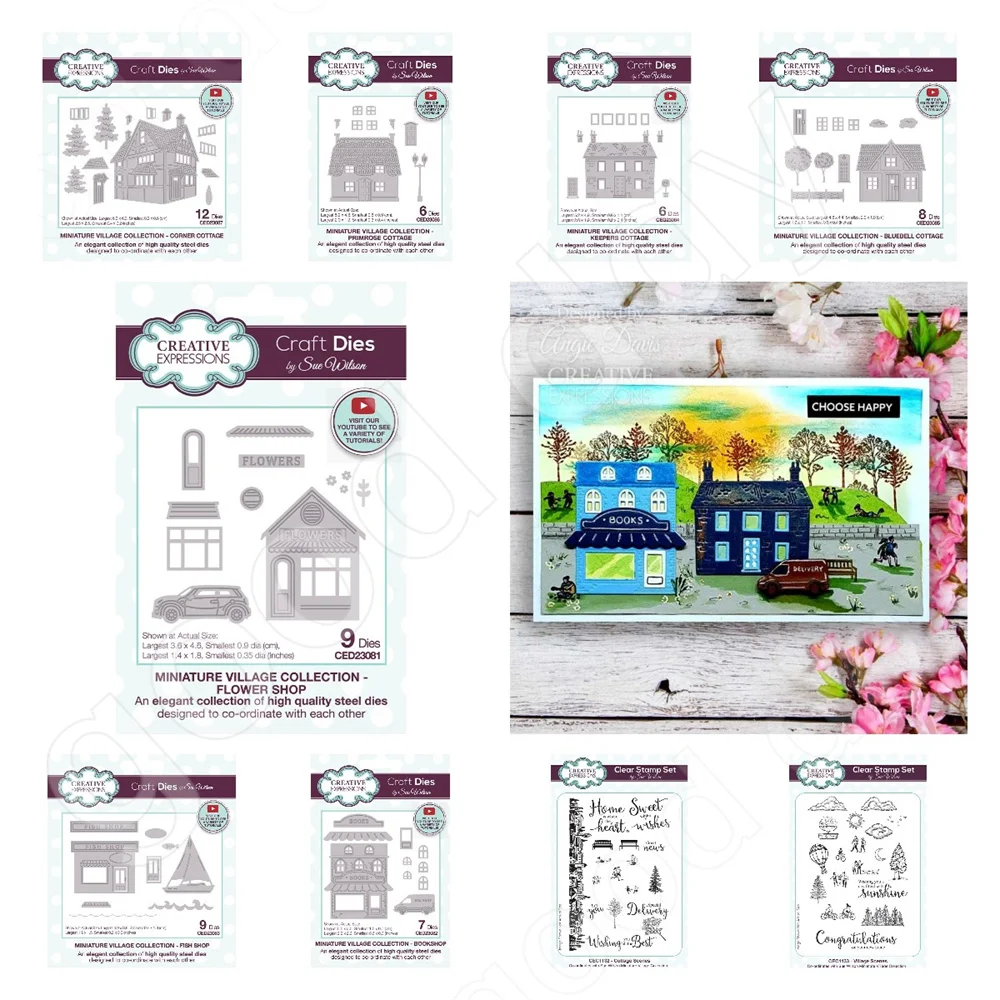 Bluebell Primrose Cottage Metal Cutting Dies and Clear Stamps for DIY Scrapbooking Holiday Greeting Cards Handmade Decoration
Bluebell Primrose Cottage Metal Cutting Dies and Clear Stamps for DIY Scrapbooking Holiday Greeting Cards Handmade Decoration