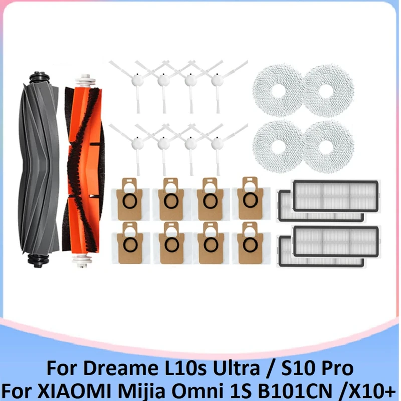 Запасной комплект из 28 шт. для Dreame L10S Ultra/S10 Pro, детали для пылесоса XIAOMI Mijia Omni 1S B101CN Robot X10+ Robot
Запасной комплект из 28 шт. для Dreame L10S Ultra/S10 Pro, детали для пылесоса XIAOMI Mijia Omni 1S B101CN Robot X10+ Robot