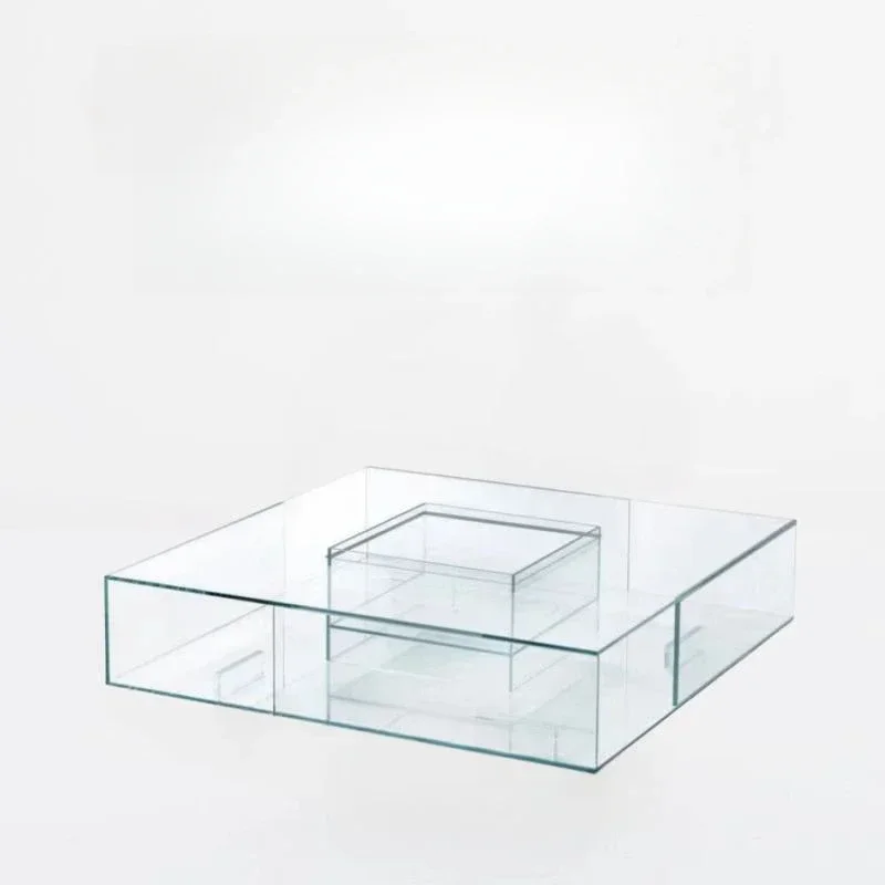 Tempered glass coffee table living room Italian GLAS Internet celebrity designer Italian minimalist square low tea table floor
Tempered glass coffee table living room Italian GLAS Internet celebrity designer Italian minimalist square low tea table floor