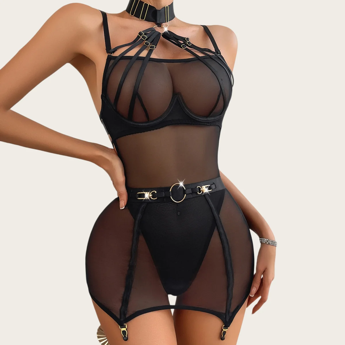 Premium Women's Lingerie Sets Exclusive Halter Bodysuit Skirt 2PC Sexy Cougar Sheer Rave Mesh Intimate Dance Clubwear
Premium Women's Lingerie Sets Exclusive Halter Bodysuit Skirt 2PC Sexy Cougar Sheer Rave Mesh Intimate Dance Clubwear