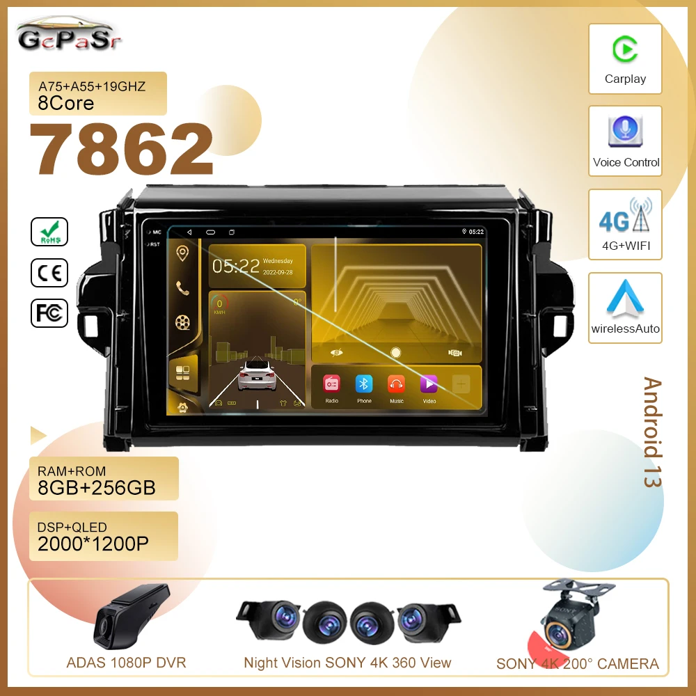 car gps For Toyota Fortuner 2 2015 - 2020 Auto Radio Stereo Multimedia Player GPS Navigation 5G wifi High-performance CPU 2din
car gps For Toyota Fortuner 2 2015 - 2020 Auto Radio Stereo Multimedia Player GPS Navigation 5G wifi High-performance CPU 2din