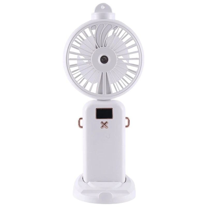 5000Mah Folding Electric Fan USB Rechargeable Air Cooling Fan Spray Function 5 Speed Digital Display Handheld Fan
5000Mah Folding Electric Fan USB Rechargeable Air Cooling Fan Spray Function 5 Speed Digital Display Handheld Fan
