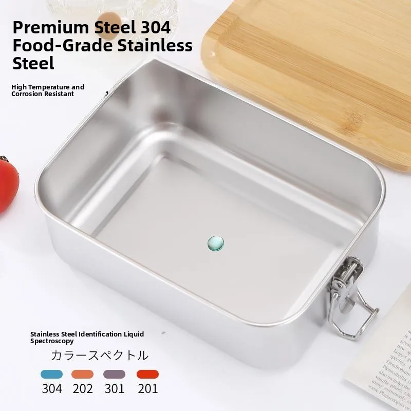 Outdoor Camping Lunch Box 3 Partition 04 Style Stainless Steel Bento Box Bamboo Cover Snap Button Design Food Preservation Co...
Outdoor Camping Lunch Box 3 Partition 04 Style Stainless Steel Bento Box Bamboo Cover Snap Button Design Food Preservation Co...