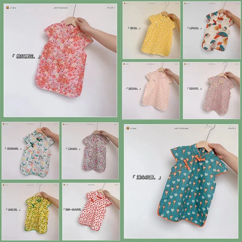 Summer Cheongsam Dress Kids Traditional Chinese Clothes Girls Baby Fancy Vestidos Children Modern Qipao Hanfu Print Costumes
Summer Cheongsam Dress Kids Traditional Chinese Clothes Girls Baby Fancy Vestidos Children Modern Qipao Hanfu Print Costumes