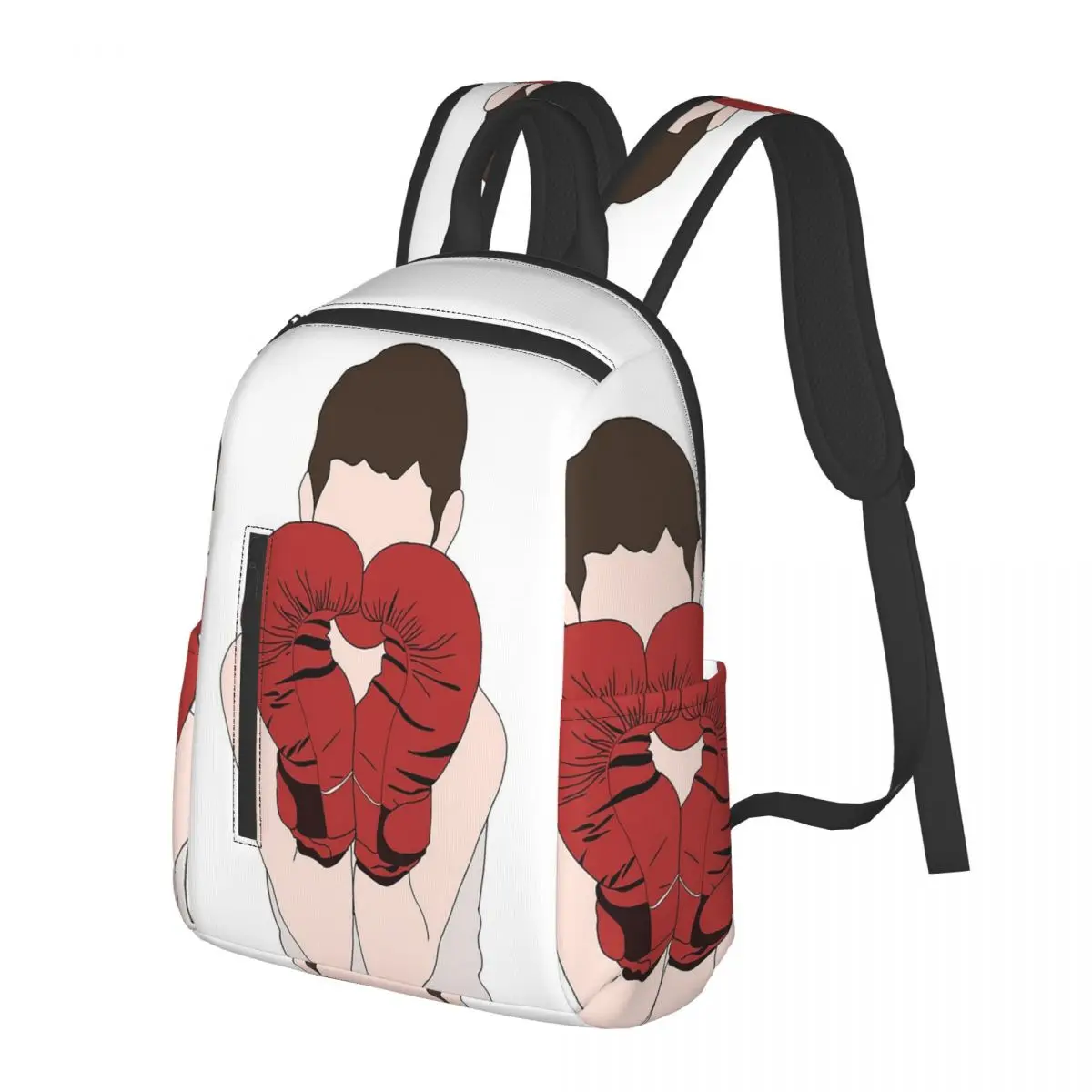 A Boxer Wearing Boxing Gloves Student Backpack School Bag Hiking Travel Daypack for Boys Girls Bookbag Shoulder Bags
A Boxer Wearing Boxing Gloves Student Backpack School Bag Hiking Travel Daypack for Boys Girls Bookbag Shoulder Bags