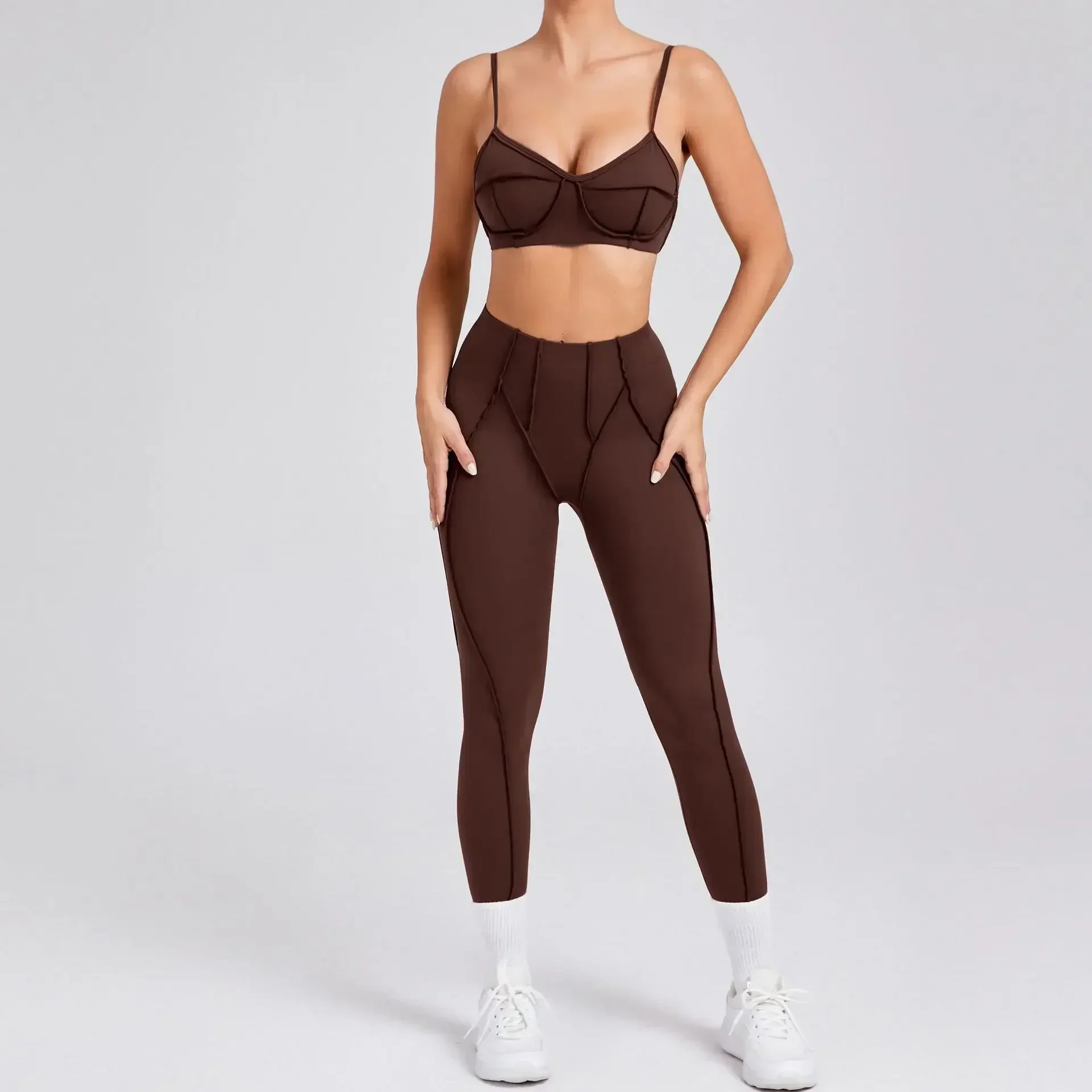 Seamless Yoga Sets Sports Fitness High Waist Hip-lifting Shapeing Trousers Backless Bra Suit Workout Gym Leggings Sets for Women
Seamless Yoga Sets Sports Fitness High Waist Hip-lifting Shapeing Trousers Backless Bra Suit Workout Gym Leggings Sets for Women