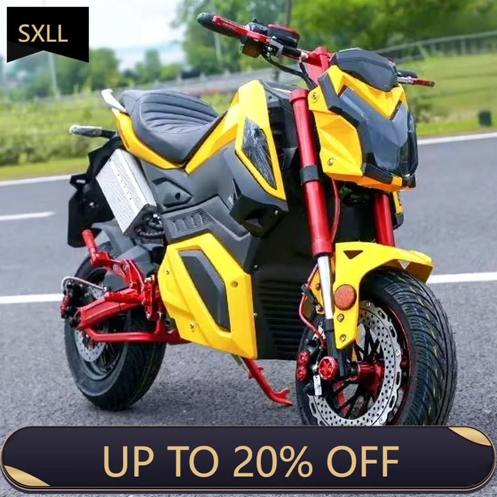Электрический внедорожный мотоцикл SXLL Z6 с бесщеточным двигателем 2000 Вт, высококачественный, с длительным сроком службы батареи, свинцово-кислотная батарея 72В, скорость 61-80 км/ч, светодиодные дисковые фары.
Электрический внедорожный мотоцикл SXLL Z6 с бесщеточным двигателем 2000 Вт, высококачественный, с длительным сроком службы батареи, свинцово-кислотная батарея 72В, скорость 61-80 км/ч, светодиодные дисковые фары.