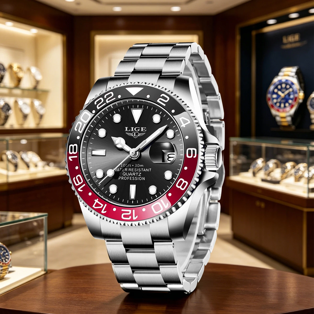 LIGE New Luxury Couple Watches Quartz Watches 30M Waterproof Fashion Stainless Steel Watch Valentine Gift Love Watch +Box
LIGE New Luxury Couple Watches Quartz Watches 30M Waterproof Fashion Stainless Steel Watch Valentine Gift Love Watch +Box
