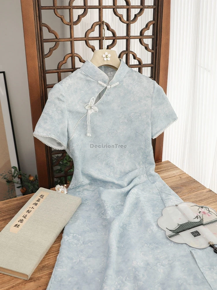 2026 new chinese improved traditional slit cheongsam women's new stand collar short sleeve printed slimming daily retro qipao
2026 new chinese improved traditional slit cheongsam women's new stand collar short sleeve printed slimming daily retro qipao