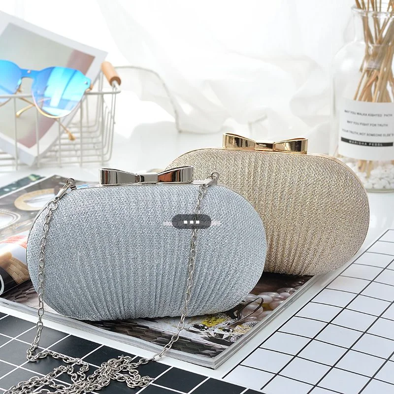 New Pleated Butterfly Oval Evening Bag Women Clutch Banquet Dress Chain Shoulder Bag
New Pleated Butterfly Oval Evening Bag Women Clutch Banquet Dress Chain Shoulder Bag