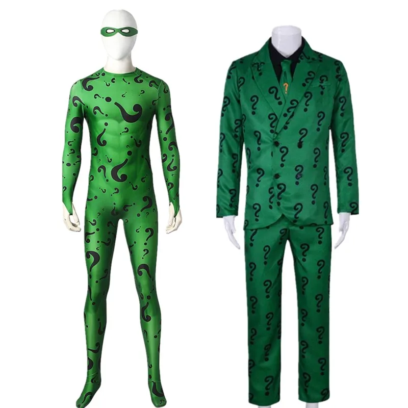Riddler Cosplay Costume Adult Men Edward Jumpsuit Fantasy Coat Pants Uniform Outfits Halloween Carnival Party Disguise Suit
Riddler Cosplay Costume Adult Men Edward Jumpsuit Fantasy Coat Pants Uniform Outfits Halloween Carnival Party Disguise Suit