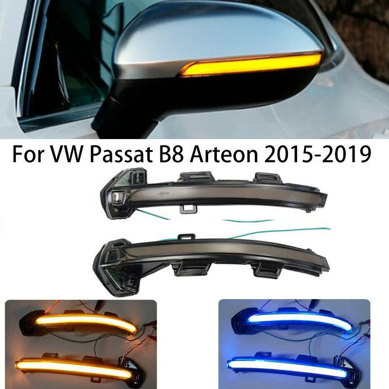 Для VW Passat B8/Arteon с 2015 по 2019 годы. Динамические поворотные сигналы на боковых зеркалах заднего вида автомобиля с LED, чёрный матовый корпус, голубой/желтый плавный свет.
Для VW Passat B8/Arteon с 2015 по 2019 годы. Динамические поворотные сигналы на боковых зеркалах заднего вида автомобиля с LED, чёрный матовый корпус, голубой/желтый плавный свет.