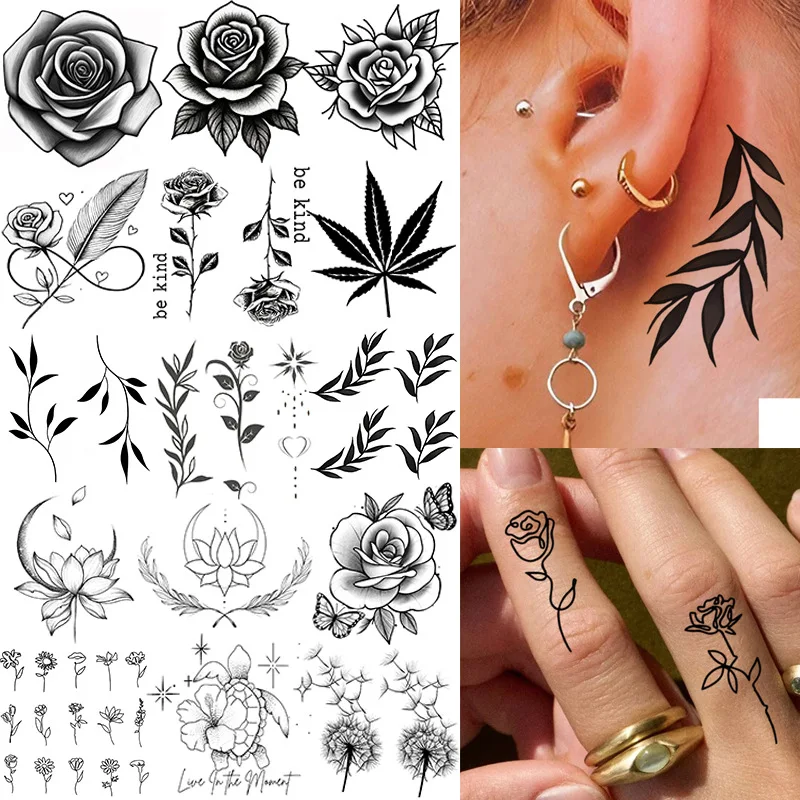 Rose Lotus Series Temporary Tattoo Stickers Waterproof Non Toxic Fade Resistant Premium High Quality Durable for Hand Back
Rose Lotus Series Temporary Tattoo Stickers Waterproof Non Toxic Fade Resistant Premium High Quality Durable for Hand Back