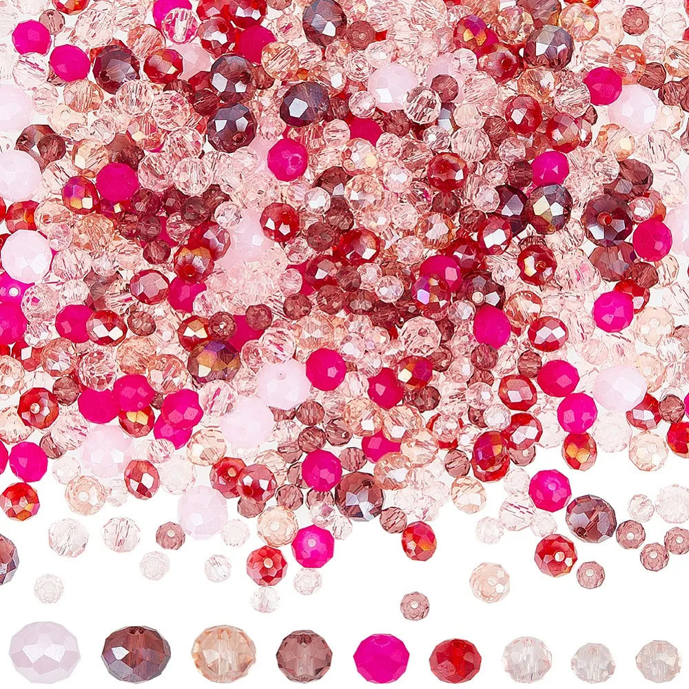 Electroplate Baking Painted Imitation Jade Glass Beads Faceted Rondelle Pink 4~8x3~6mm Hole: 0.4~1.2mm
Electroplate Baking Painted Imitation Jade Glass Beads Faceted Rondelle Pink 4~8x3~6mm Hole: 0.4~1.2mm