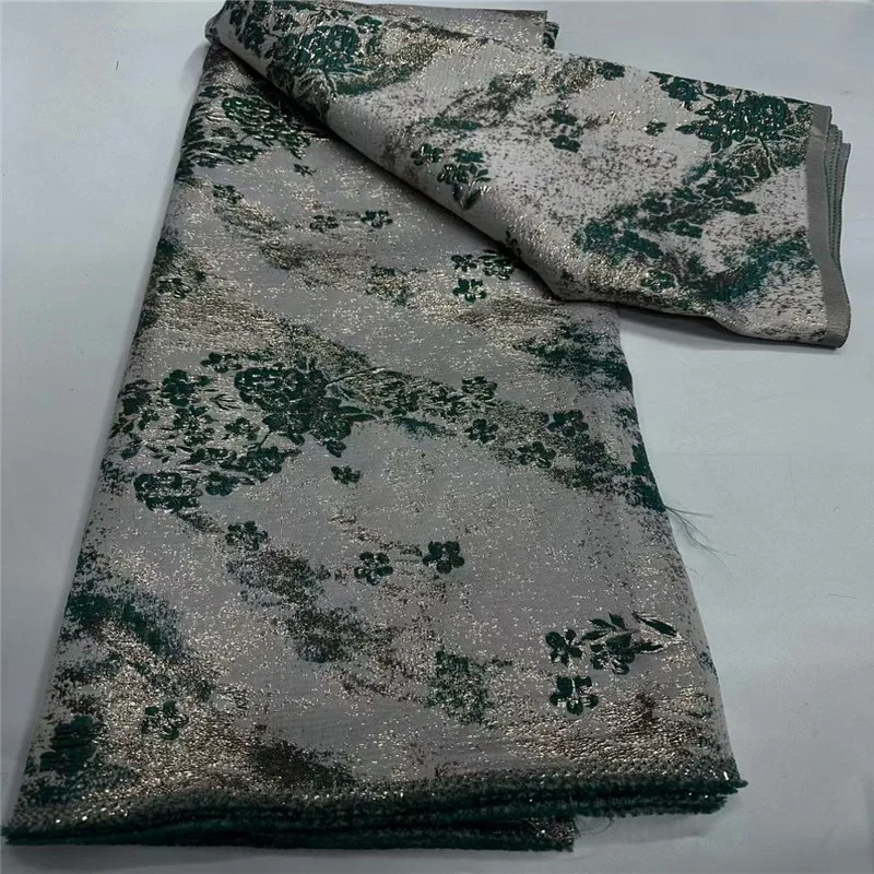 French Demask Lace Fabric High Quality 2025 Green African Brocade Lace Nigerian Jacquard Fabric For Sewing Women Luxury Dresses
French Demask Lace Fabric High Quality 2025 Green African Brocade Lace Nigerian Jacquard Fabric For Sewing Women Luxury Dresses