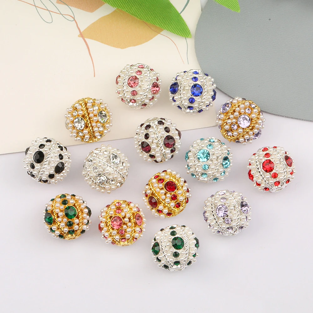Cordial Design 30Pcs 16*16MM Alloy Beads/Hand Made/Jewelry Findings & Components/Rhinestone Effect/Round Shape/DIY Fancy Bead
Cordial Design 30Pcs 16*16MM Alloy Beads/Hand Made/Jewelry Findings & Components/Rhinestone Effect/Round Shape/DIY Fancy Bead