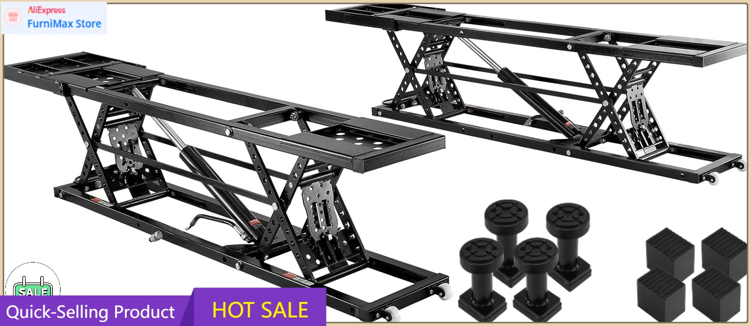 Heavy-Duty Carbon Steel Truck Lift with 120V Power Unit, Portable Car Lift - 7,000 LBS Capacity, 26.8" Max. Height
Heavy-Duty Carbon Steel Truck Lift with 120V Power Unit, Portable Car Lift - 7,000 LBS Capacity, 26.8" Max. Height