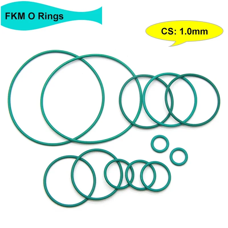 10/50pcs Green FKM O Ring Sealing Gasket CS 1mm OD 4~30mm Insulation High Temperature Resistance Fluorine Rubber O Ring
10/50pcs Green FKM O Ring Sealing Gasket CS 1mm OD 4~30mm Insulation High Temperature Resistance Fluorine Rubber O Ring