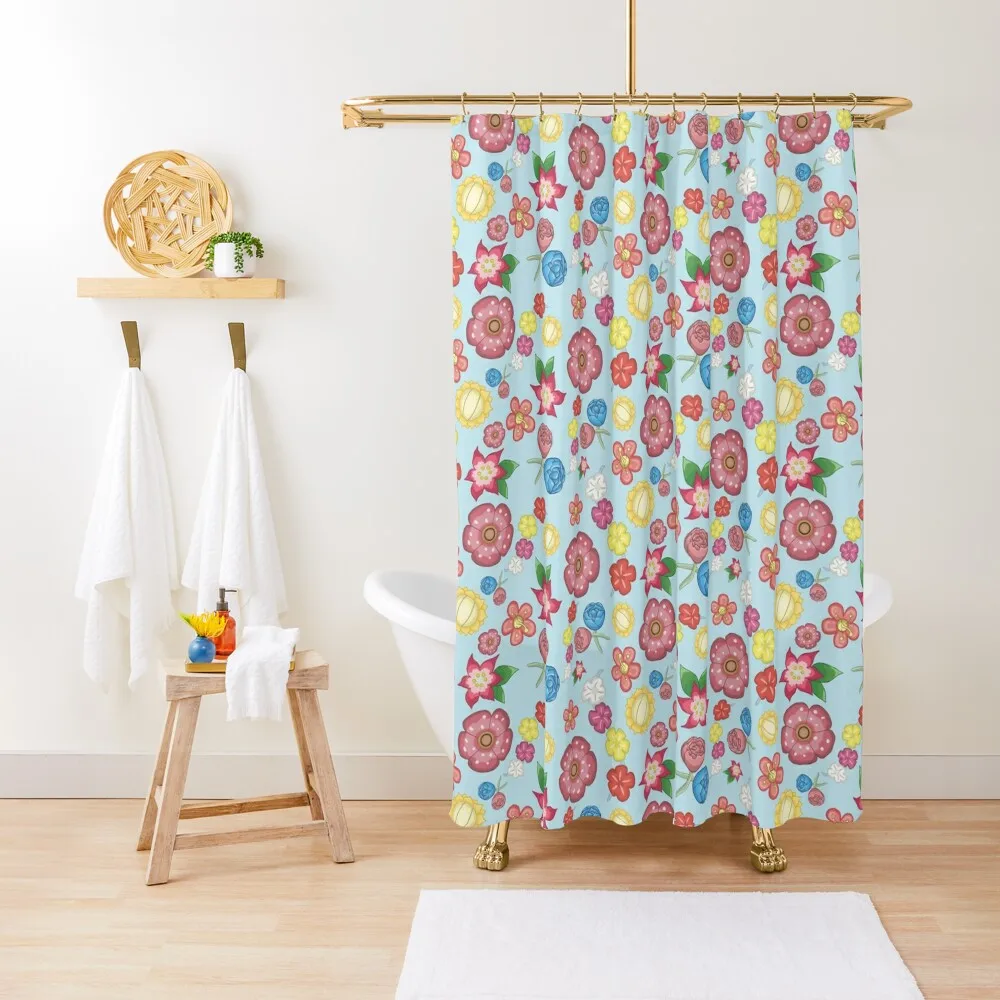 Repeating Floral Pattern Shower Curtain Bathroom Deco Waterproof Shower Bathroom Box Bathtub Curtain
Repeating Floral Pattern Shower Curtain Bathroom Deco Waterproof Shower Bathroom Box Bathtub Curtain