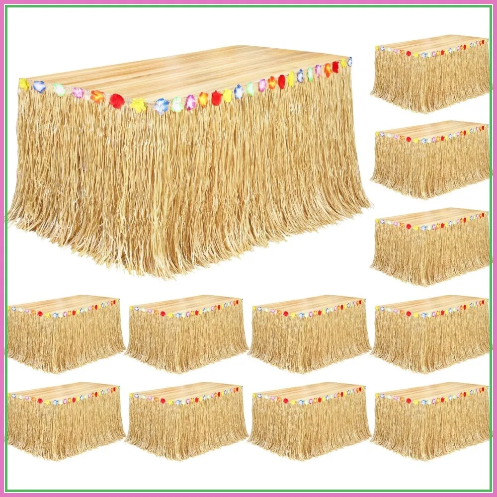 12 Pack Luau Grass Table Skirt Natural 9ft x 29.5in Hawaiian Tropical Party Decor
12 Pack Luau Grass Table Skirt Natural 9ft x 29.5in Hawaiian Tropical Party Decor