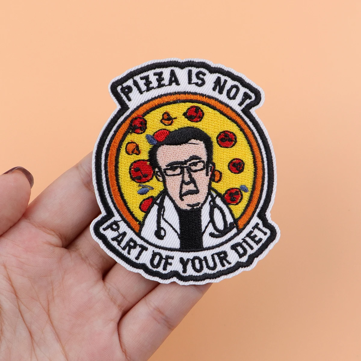 Funny Doctor Quotes Embroidery Patch PIZZA IS NOT Iron On Patches For Clothing Thermoadhesive Patches On Clothes DIY Sew Badges
Funny Doctor Quotes Embroidery Patch PIZZA IS NOT Iron On Patches For Clothing Thermoadhesive Patches On Clothes DIY Sew Badges