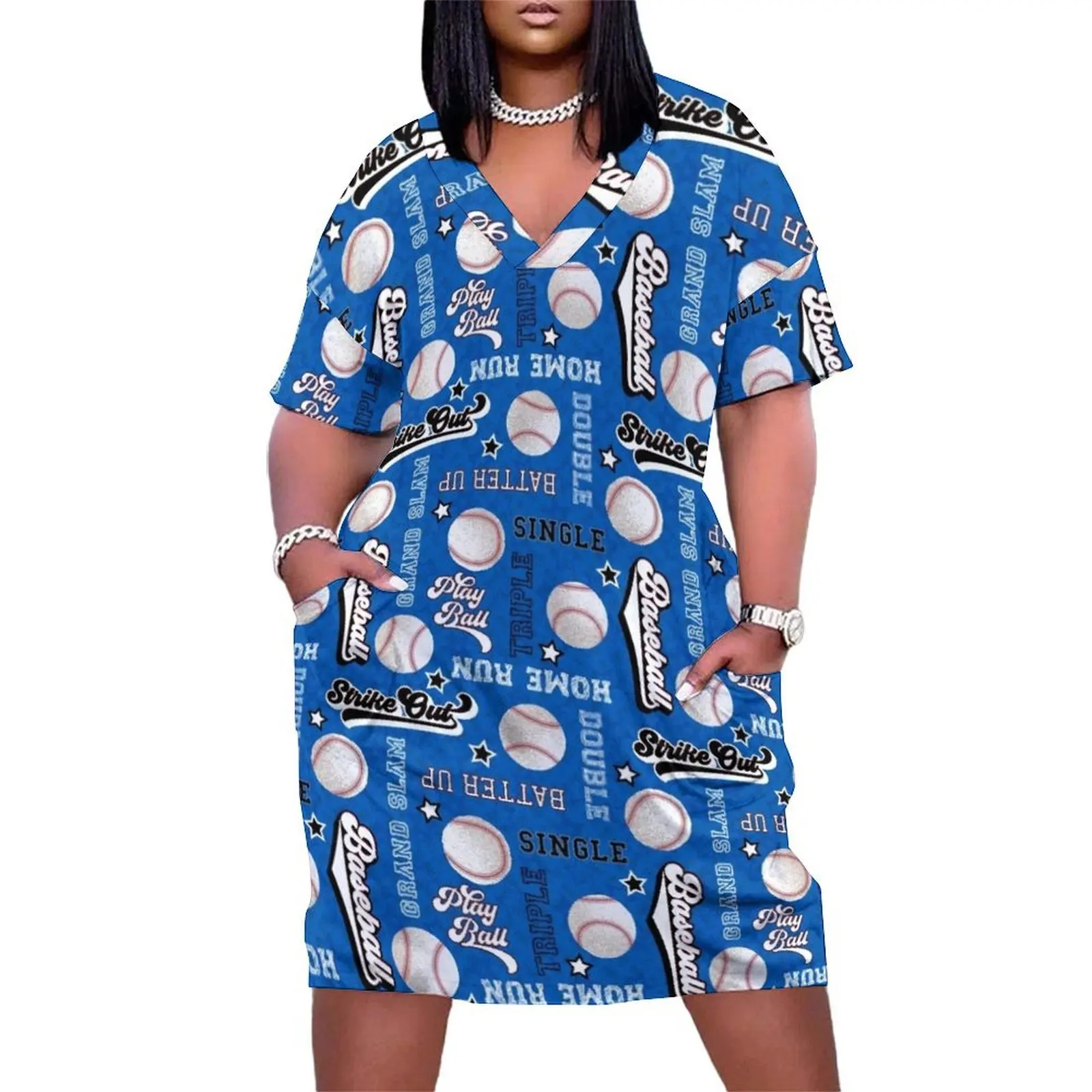 Baseball Hall of Fame - Blue Loose Pocket Dress evening dress woman elegant women's dresses sale
Baseball Hall of Fame - Blue Loose Pocket Dress evening dress woman elegant women's dresses sale