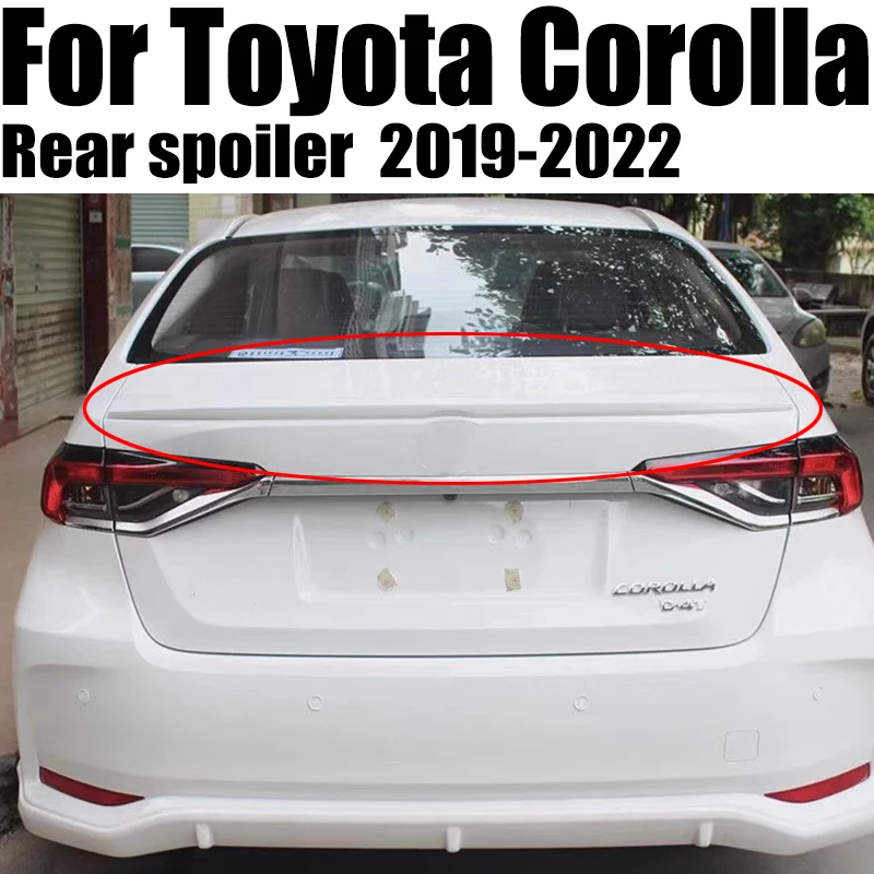 For Toyota Corolla Spoiler 2019 2020 2021 2022 ABS Plastic Primer Color Rear Trunk Spoiler Wing Car Accessories
For Toyota Corolla Spoiler 2019 2020 2021 2022 ABS Plastic Primer Color Rear Trunk Spoiler Wing Car Accessories