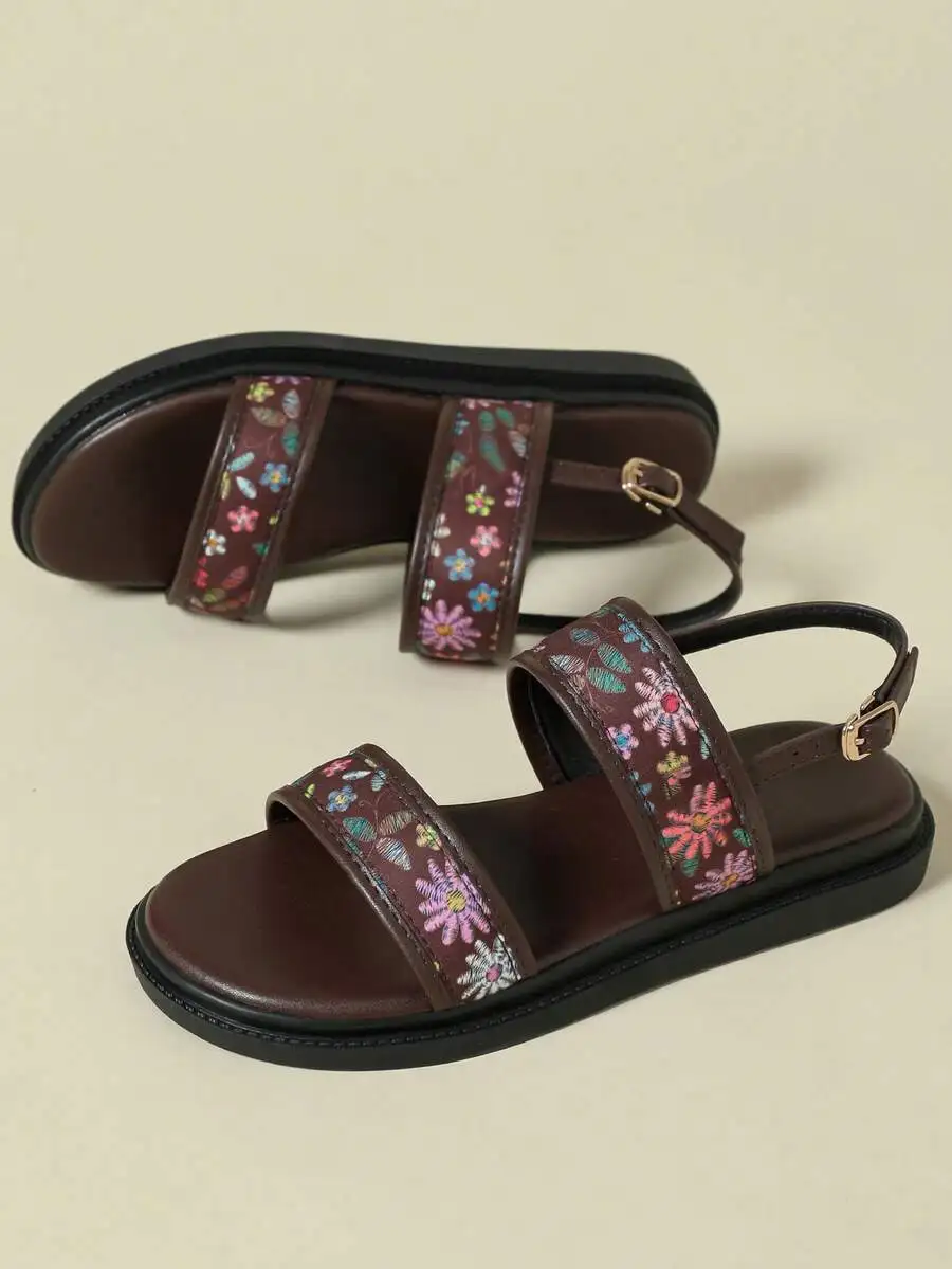 Womens Thick Sole Floral Strap Sandals Bohemian Retro Open Toe Comfortable Casual Summer Shoes
Womens Thick Sole Floral Strap Sandals Bohemian Retro Open Toe Comfortable Casual Summer Shoes