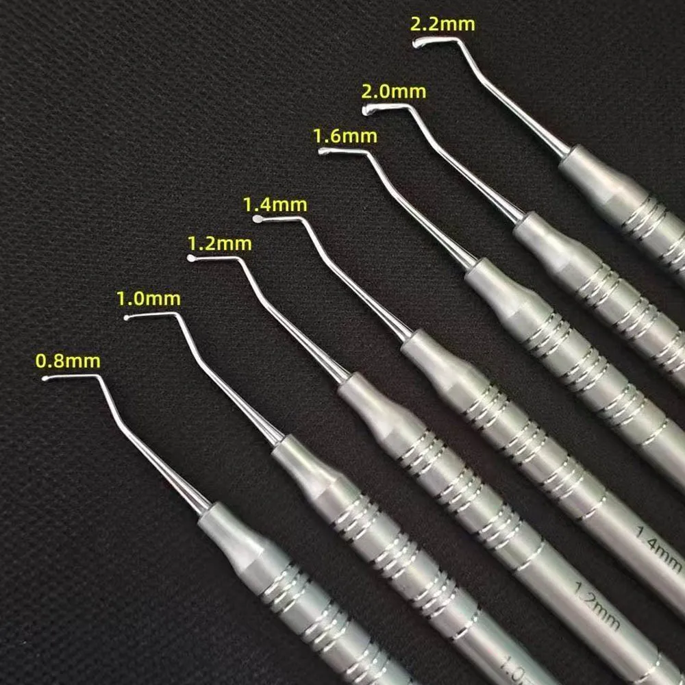 8 Piece Dental Gracey Curettes Set 0.8mm to 2.2mm for Periodontal Therapy Gingivitis Treatment and Deep Teeth Cleaning
8 Piece Dental Gracey Curettes Set 0.8mm to 2.2mm for Periodontal Therapy Gingivitis Treatment and Deep Teeth Cleaning