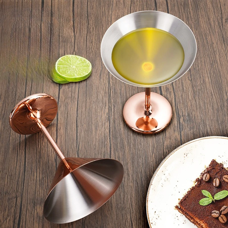 304 Stainless Steel Cocktail Glass Mirror Design Easy Clean Martini Highball Cup
304 Stainless Steel Cocktail Glass Mirror Design Easy Clean Martini Highball Cup