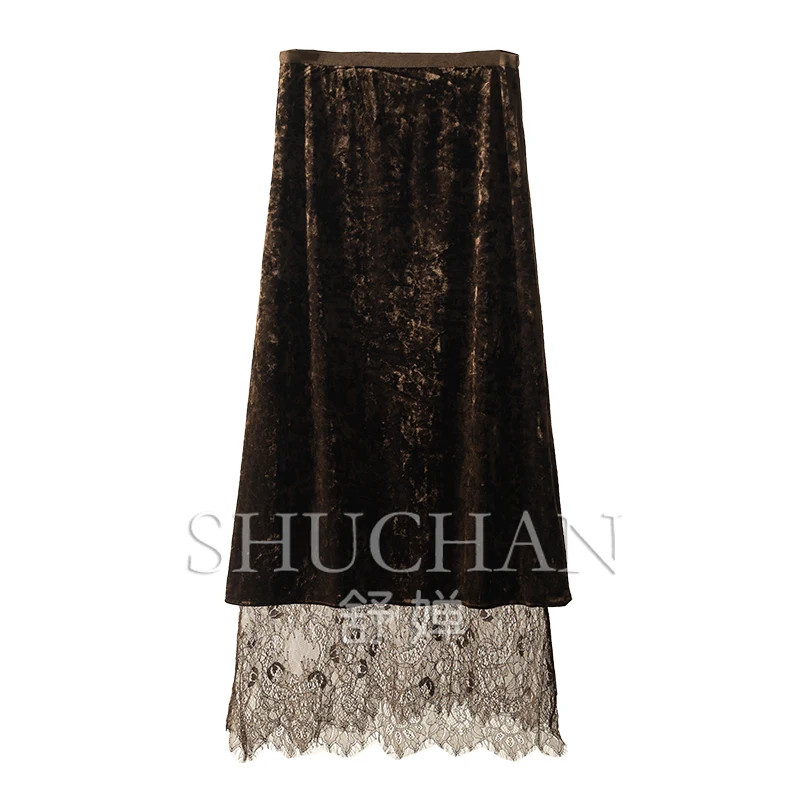 Spring home, charming curve, law G elegant two sides wear velvet lace micro hip skirt women 10A0 special
Spring home, charming curve, law G elegant two sides wear velvet lace micro hip skirt women 10A0 special