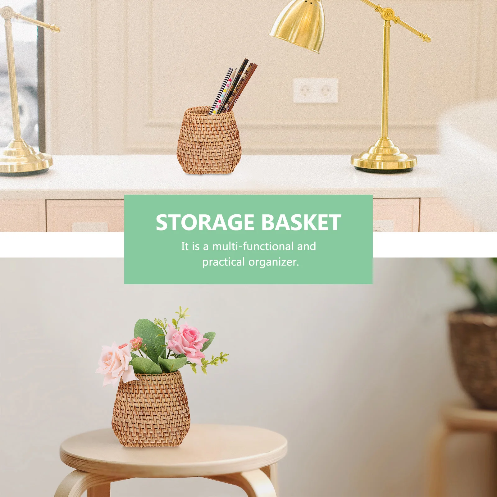 1pc Wooden Vase Pen Holder Desk Storage Basket Decor Organizer Woven Sundries Basket Desktop Strong Long Life Exquisite
1pc Wooden Vase Pen Holder Desk Storage Basket Decor Organizer Woven Sundries Basket Desktop Strong Long Life Exquisite