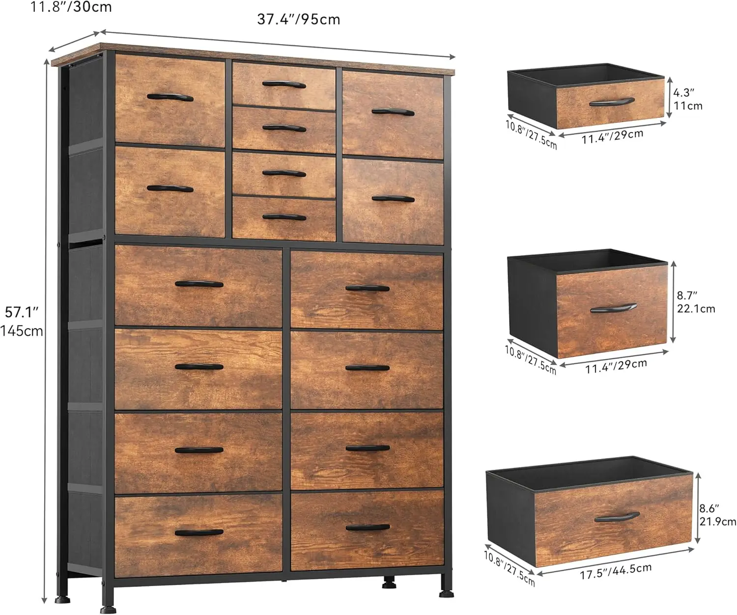 Yitahome 16 Drawer Dresser, Fabric Dresser For Bedroom, Large Chest Of Drawers, Tall Dresser For Bedroom Closet Living Room
Yitahome 16 Drawer Dresser, Fabric Dresser For Bedroom, Large Chest Of Drawers, Tall Dresser For Bedroom Closet Living Room