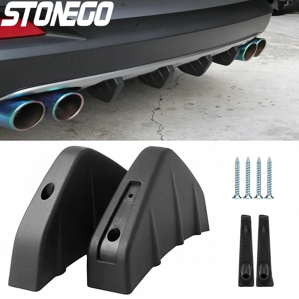 Universal Black Car Rear Bumper Diffuser Spoiler Protector Easy Install SUV Sedan All Vehicles
Universal Black Car Rear Bumper Diffuser Spoiler Protector Easy Install SUV Sedan All Vehicles
