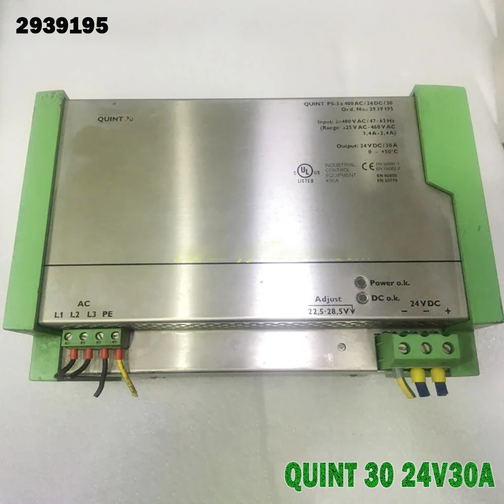 For Phoenix Three Phase 400V Input PC Power Before Shipment Perfect Test 2939195 QUINT 30 24V30A
For Phoenix Three Phase 400V Input PC Power Before Shipment Perfect Test 2939195 QUINT 30 24V30A