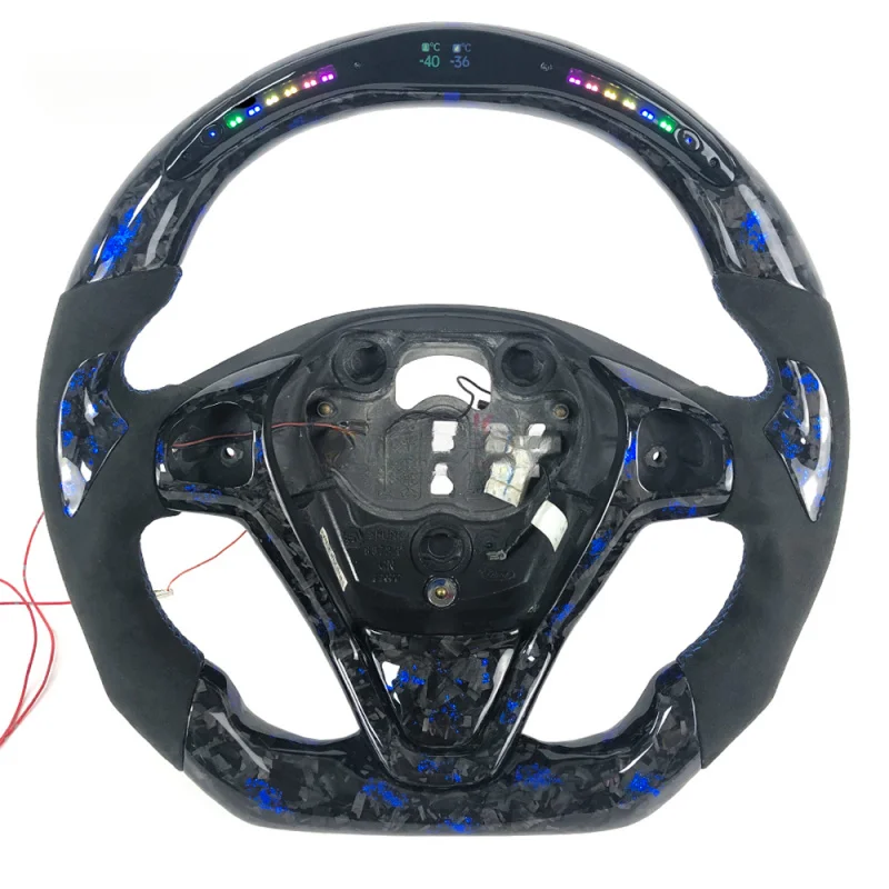 For Ford Fiesta Custom Blue Forged Carbon Fiber LED Steering Wheel
For Ford Fiesta Custom Blue Forged Carbon Fiber LED Steering Wheel