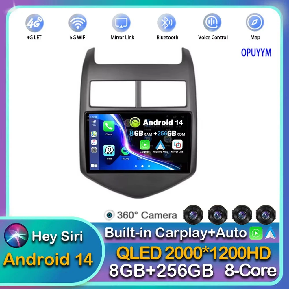 Android 14 Carplay Auto WIFI+4G Car Radio For Chevrolet Aveo 2 Sonic T300 2011-2015 Multimedia GPS Player Stereo 2din Head Unit
Android 14 Carplay Auto WIFI+4G Car Radio For Chevrolet Aveo 2 Sonic T300 2011-2015 Multimedia GPS Player Stereo 2din Head Unit