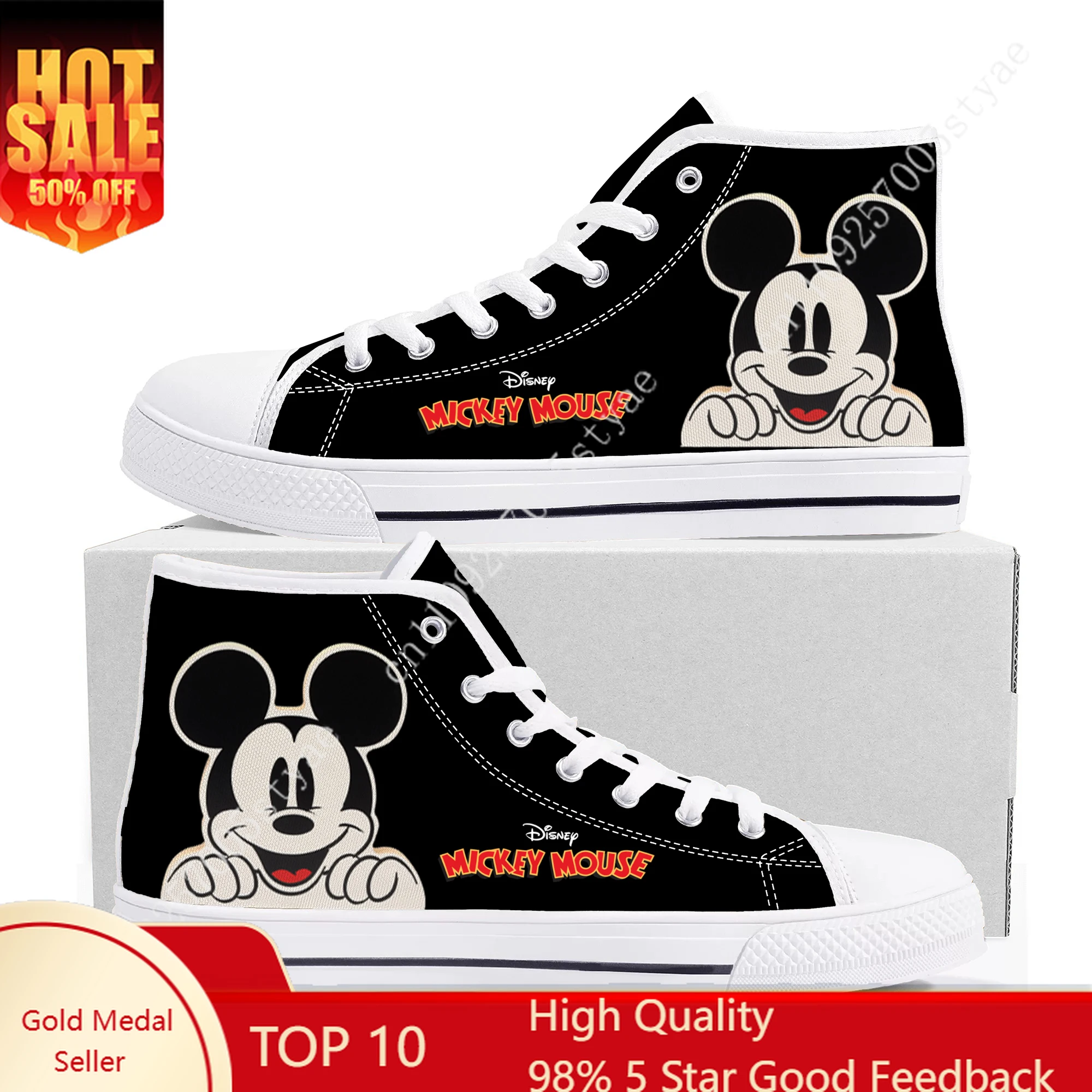 Disney Mickey Mouse High Top Sneakers Mens Womens Lightweight Canvas Casual Shoes
Disney Mickey Mouse High Top Sneakers Mens Womens Lightweight Canvas Casual Shoes